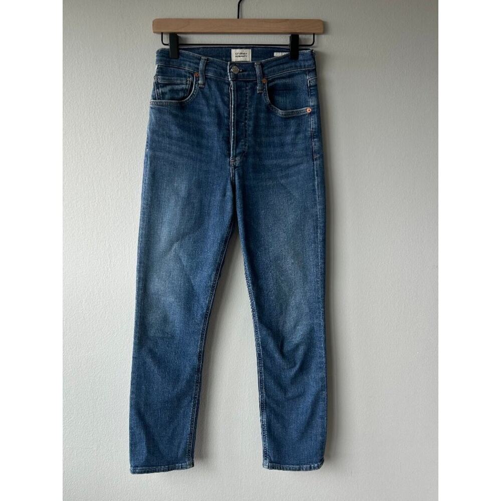 Citizens of Humanity Jolene High Rise Jeans Blue Size 26 Straight Leg - Picture 2 of 9